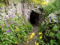 Otoman rock tunnels in National Park Cheile Nerei Romania. Royalty Free Stock Photo