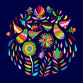 Otomi Style Circle Pattern