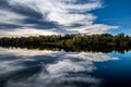 Clouds reflection o a River