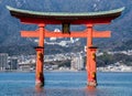 The Otorii Floating Gate Royalty Free Stock Photo