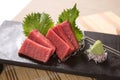 Otoro (Fat Tuna Belly) Sashimi Royalty Free Stock Photo