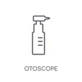 Otoscope linear icon. Modern outline Otoscope logo concept on wh