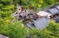 Otowa waterfall in Kiyomizu-dera temple, Kyoto Japan Royalty Free Stock Photo