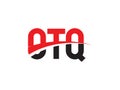 OTQ Letter Initial Logo Design Vector Illustration Royalty Free Stock Photo