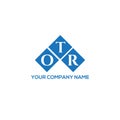 OTR letter logo design on white background. OTR creative initials letter logo concept. OTR letter design