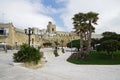 The main square in front of Medieval castle in Otranto, Italy. Apulia Royalty Free Stock Photo