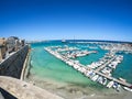 Otranto harbour, province of Lecce in the Salento peninsula, Puglia, Italy Royalty Free Stock Photo