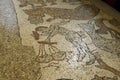 Biblical figures on the mosaic floor Royalty Free Stock Photo