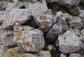 Otsypnoy large gray stones heap. Royalty Free Stock Photo