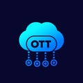 OTT media platform icon for web