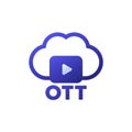 OTT video content platform icon