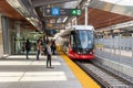 OC Transpo Train at uOttawa Station Royalty Free Stock Photo