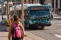 STO bus on Wellington street in downtown Ottawa