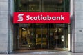 Scotiabank bank in downtown of Ottawa city in Canada