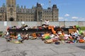 Memorial in Ottawa for the 215 indigenous children whose remains found on Residential School grounds in Canada