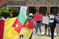 Protest demanding fair elections in Cameroon