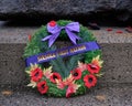 Remembrance day wreaths in Ottawa, Canada. 2020