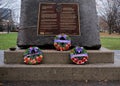 Remembrance day wreaths in Ottawa, Canada. 2020