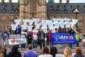 Rally for plan to end violence against women in Ottawa, Canada