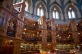 Ottawa, Canada, September 18, 2018: The Canadian Parliament Building is constructed with ornate gothic styling as seen Royalty Free Stock Photo