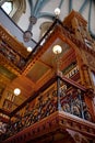 Ottawa, Canada, September 18, 2018: The Canadian Parliament Building is constructed with ornate gothic styling as seen Royalty Free Stock Photo