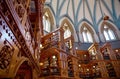 Ottawa, Canada, September 18, 2018: The Canadian Parliament Building is constructed with ornate gothic styling as seen Royalty Free Stock Photo