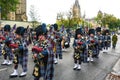 Bagpipers march during a memorial parade in Ottawa on day of Queen ElizabethÃ¢â¬â¢s funeral