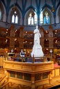 Ottawa, Canada, September 18, 2018: Queen Victoria in the Main Reading Room of the Library of Parliament on Parliament Royalty Free Stock Photo