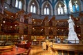 Ottawa, Canada, September 18, 2018: Queen Victoria in the Main Reading Room of the Library of Parliament on Parliament Royalty Free Stock Photo