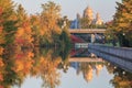 Ottawa Canal and fall colors Royalty Free Stock Photo