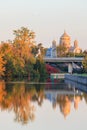 Ottawa Canal and fall colors Royalty Free Stock Photo