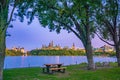 Ottawa city skyline and Parliament Hill in Ontario, Canada Royalty Free Stock Photo