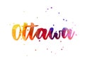 Ottawa - handwritten lettering