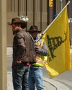 Yellow Don`t Tread on Me Gadsden flag in Ottawa