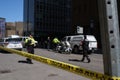 Police Tape at scene in downtown Ottawa