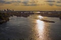 Ottawa, Ontario, Canada. beautiful view of the Ottawa River ÃÂ¾n the Sunset.