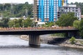 Cancel Canada Day protest crosses Portage Bridge, Ottawa