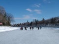 Skating on the Rideau Canal during Winterlude in Ottawa, Canada.