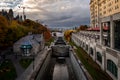 View of the Rideau Canal along Parliament Hill