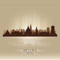 Ottawa Ontario skyline city silhouette