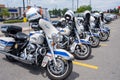 Ottawa Police Motorcycles in a Parking Lot