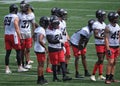 Ottawa RedBlacks open training camp. Ottawa, Canada, July 11, 2021 Royalty Free Stock Photo