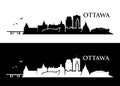 Ottawa skyline - Canada - vector illustration Royalty Free Stock Photo