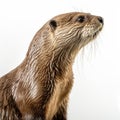 Hyper-realistic Otter Portrait: Meticulous Attention To Detail