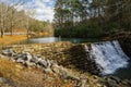 Otter Lake and Stone Dam, Blue Ridge Parkway Royalty Free Stock Photo