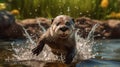 Otter Running In Ultra Hd Cinematic Quality With Canon Eos R3