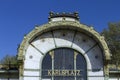 The Otto Wagner Pavilion on Karlsplatz in Vienna Royalty Free Stock Photo