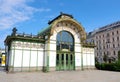 Otto Wagner Pavilion Karlsplatz, Vienna Royalty Free Stock Photo