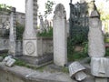 Ottoman Cemetery in Eyup, Istanbul. Royalty Free Stock Photo
