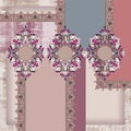 ottoman embellished scarf design Royalty Free Stock Photo